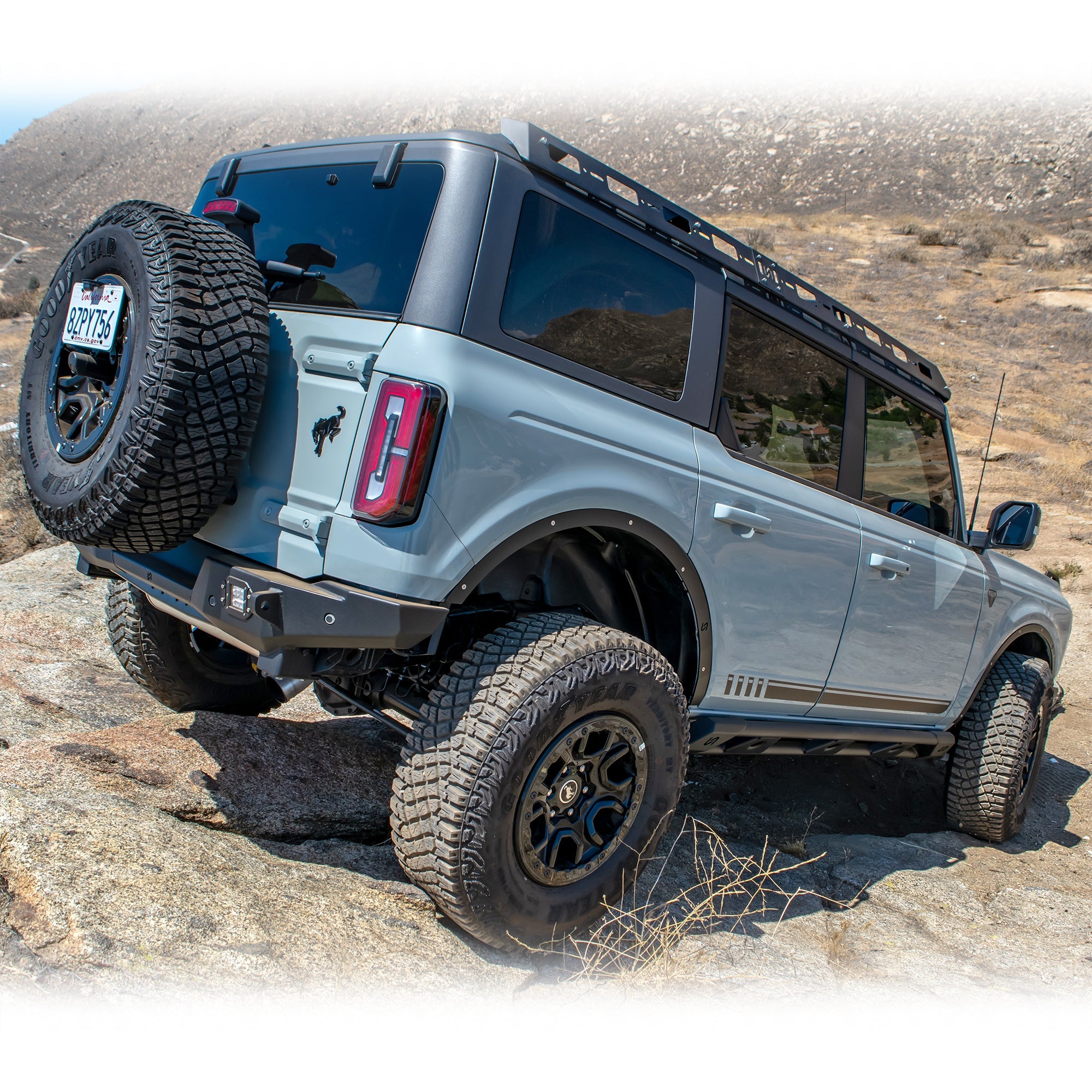 2021+ Ford Bronco License Plate Relocation Bracket - Turn Offroad