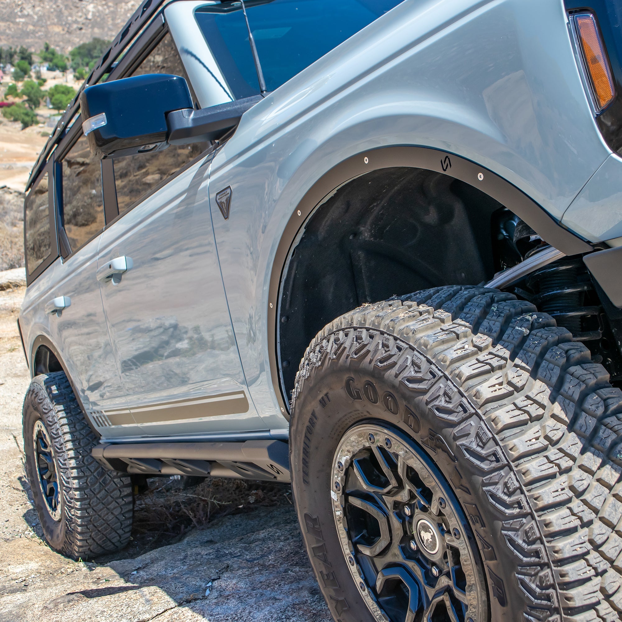 2021+ Ford Bronco Rock Sliders 4-Door - Turn Offroad