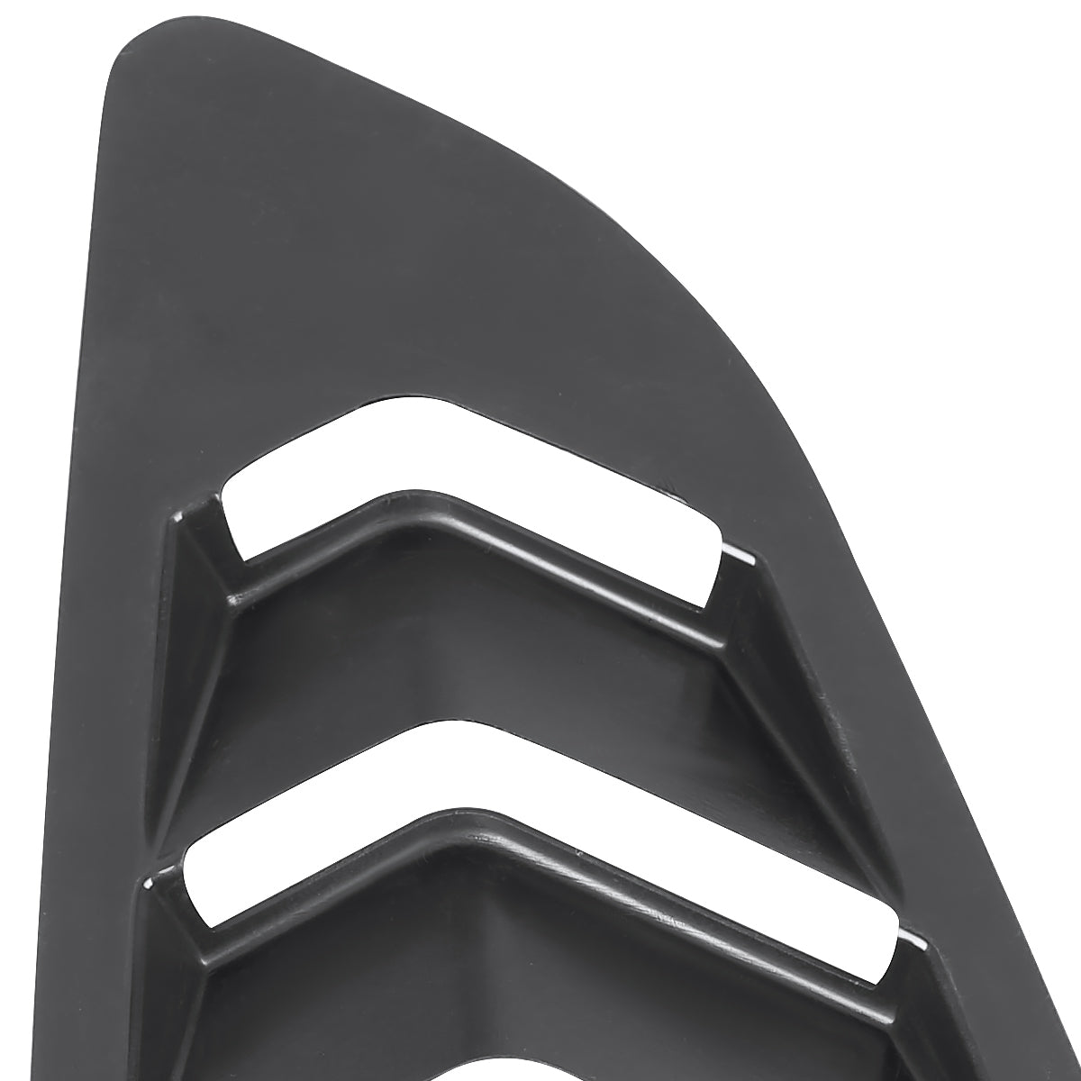 2015-2018 Ford Mustang Glossy Black ABS 5 Vent Style Quarter Window Louvers