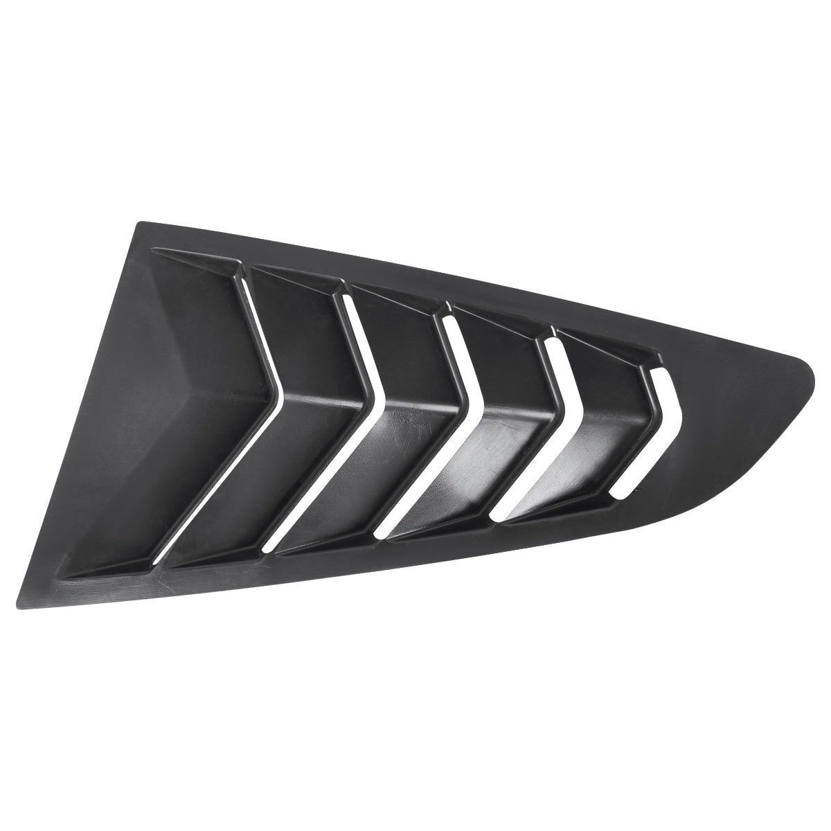 2015-2018 Ford Mustang Glossy Black ABS 5 Vent Style Quarter Window Louvers