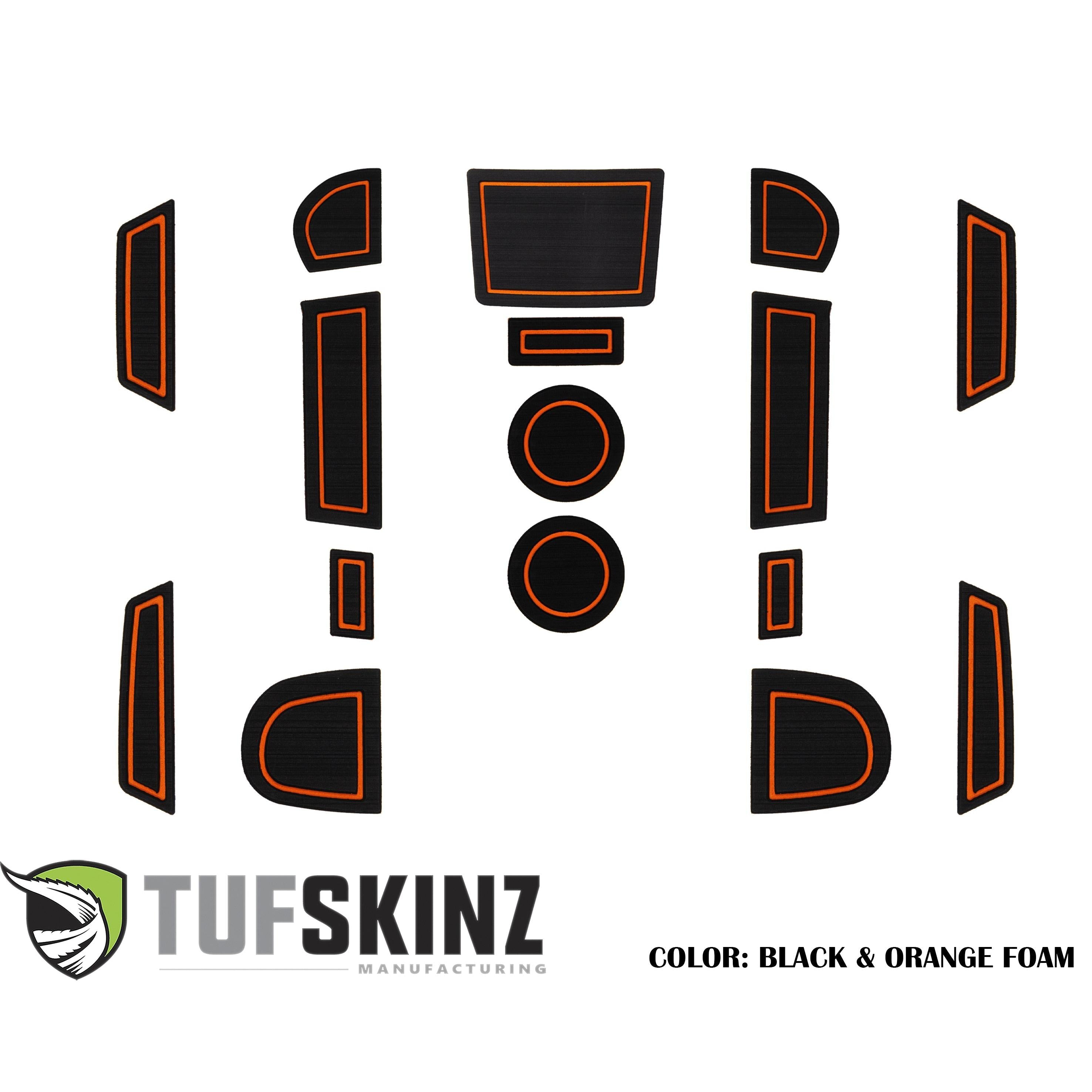 Manual Transmission Interior Foam Inserts Fits 2015-2020 Subaru WRX Black/Orange