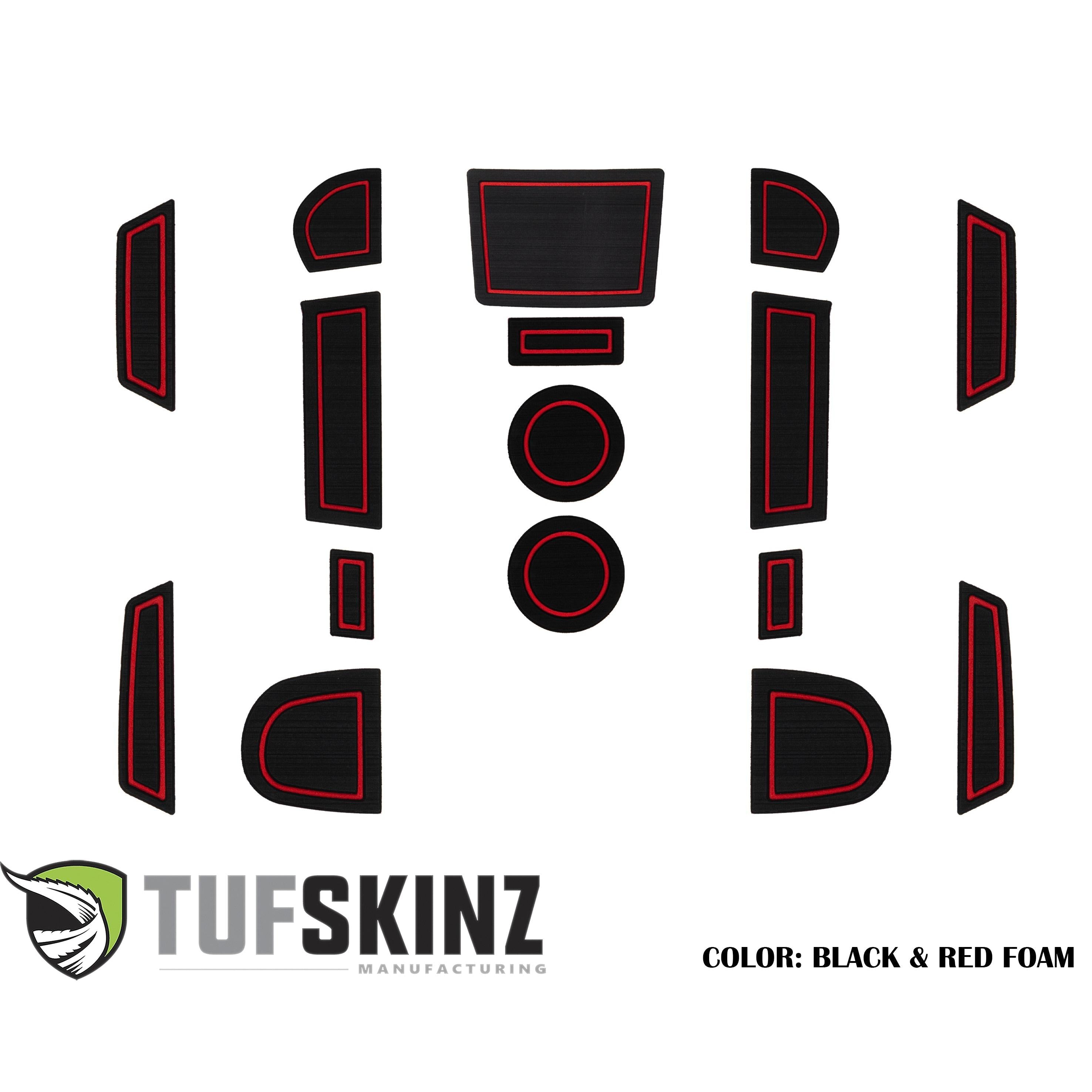 Manual Transmission Interior Foam Inserts Fits 2015-2020 Subaru WRX Black/Red