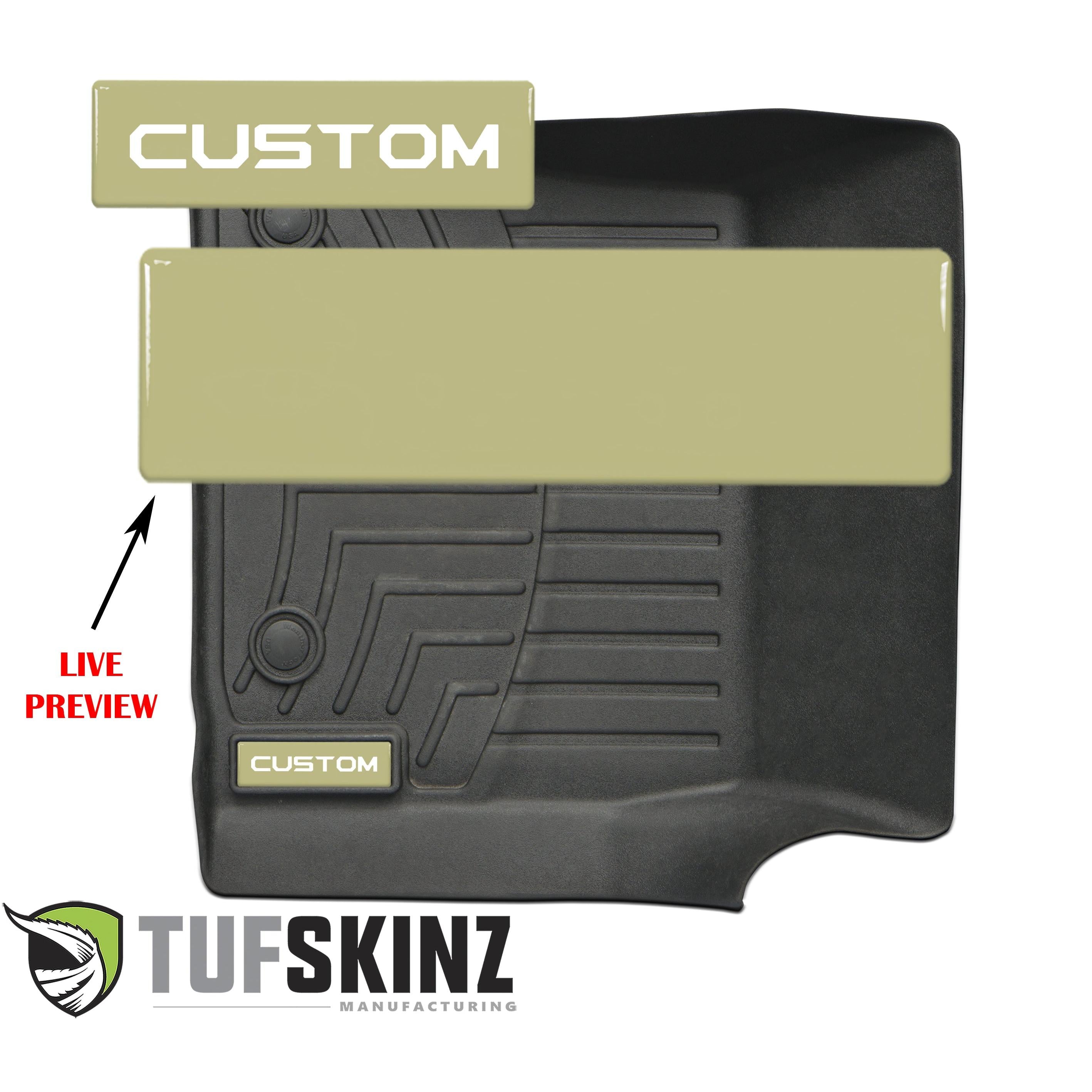 (2)Badge/Emblem Inserts Fits - WeatherTech Floor Mats *OE Color - Quicksand Tan