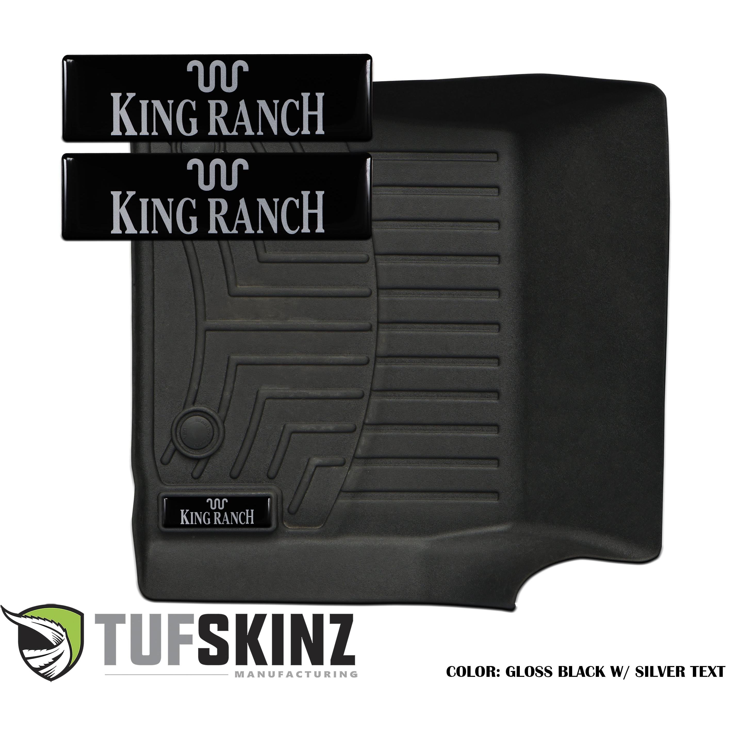 (2)Badge/Emblem Inserts Fits - WeatherTech Floor Mats King Ranch Logo