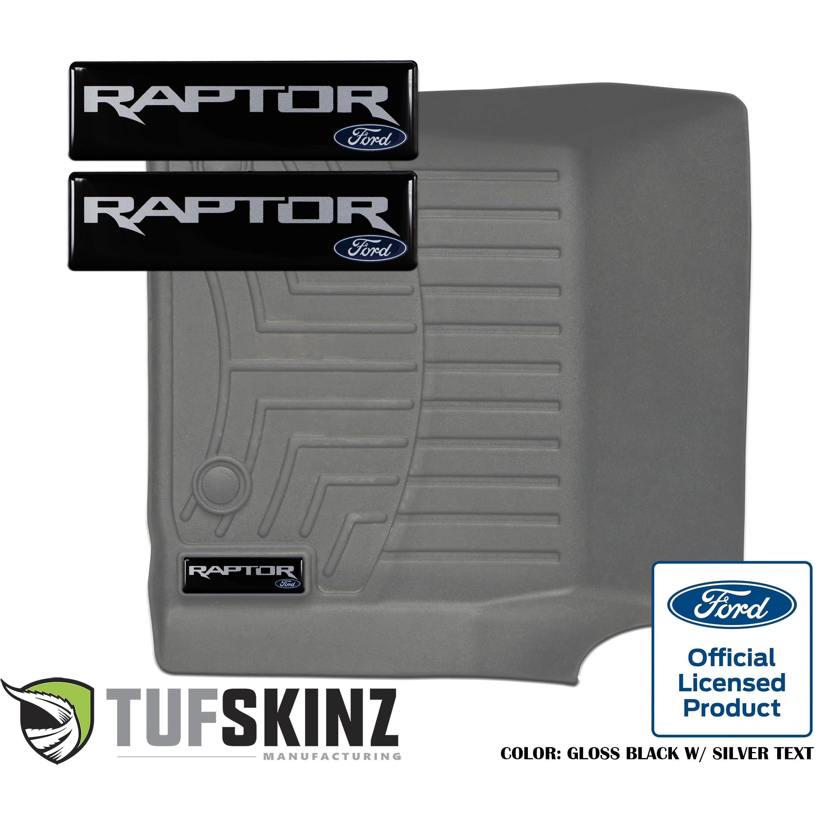 (2)Badge/Emblem Inserts Fits - WeatherTech Floor Mats Raptor Logo