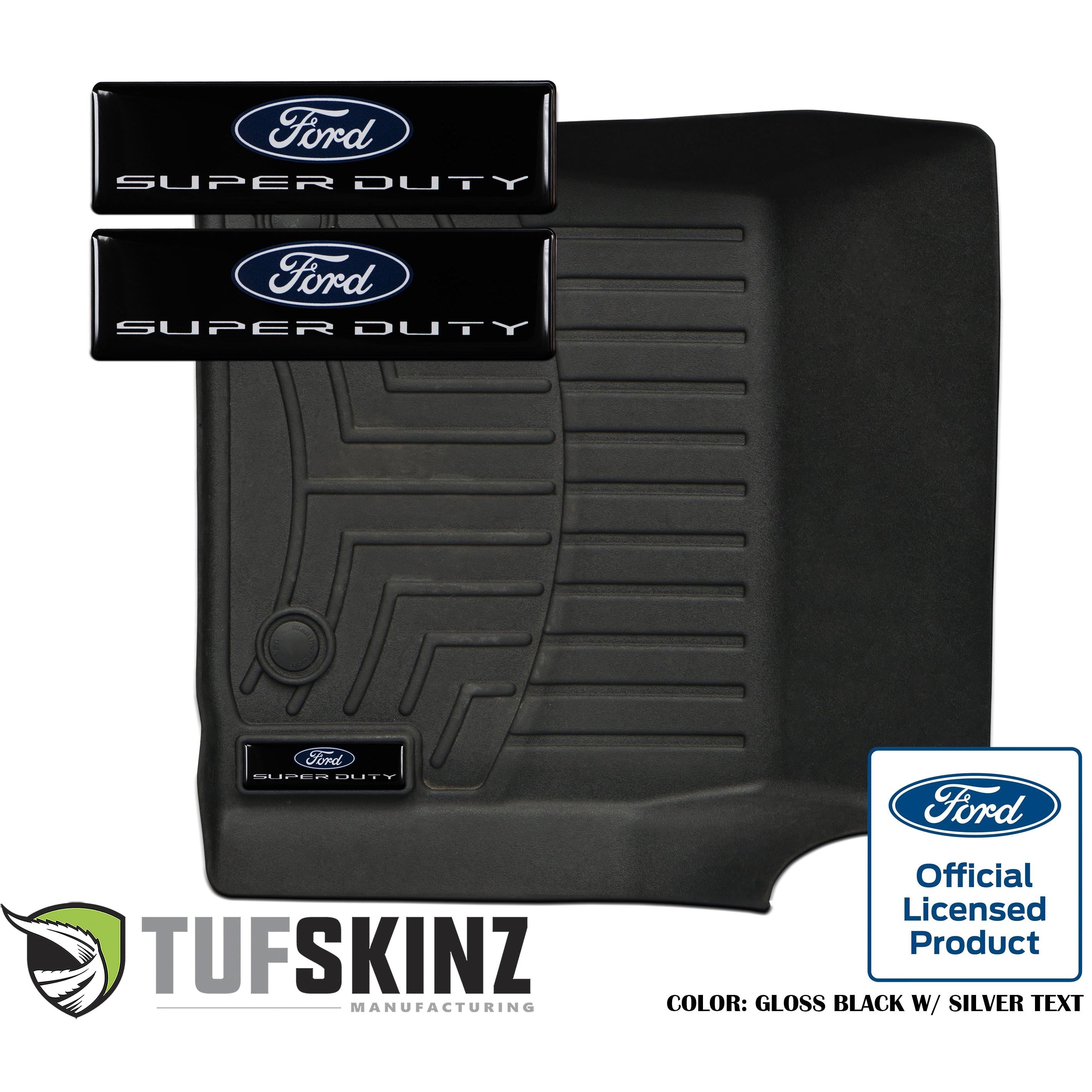 (2)Badge/Emblem Inserts Fits - WeatherTech Floor Mats Super Duty Logo(2017-up)