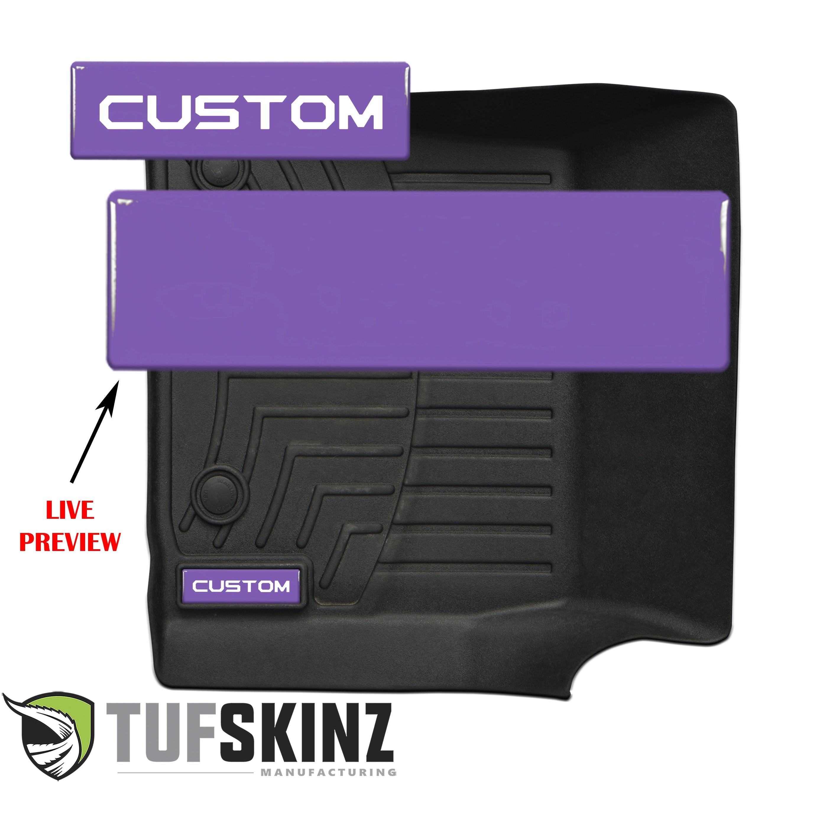 (2)Badge/Emblem Inserts Fits - WeatherTech Floor Mats Lavender Purple