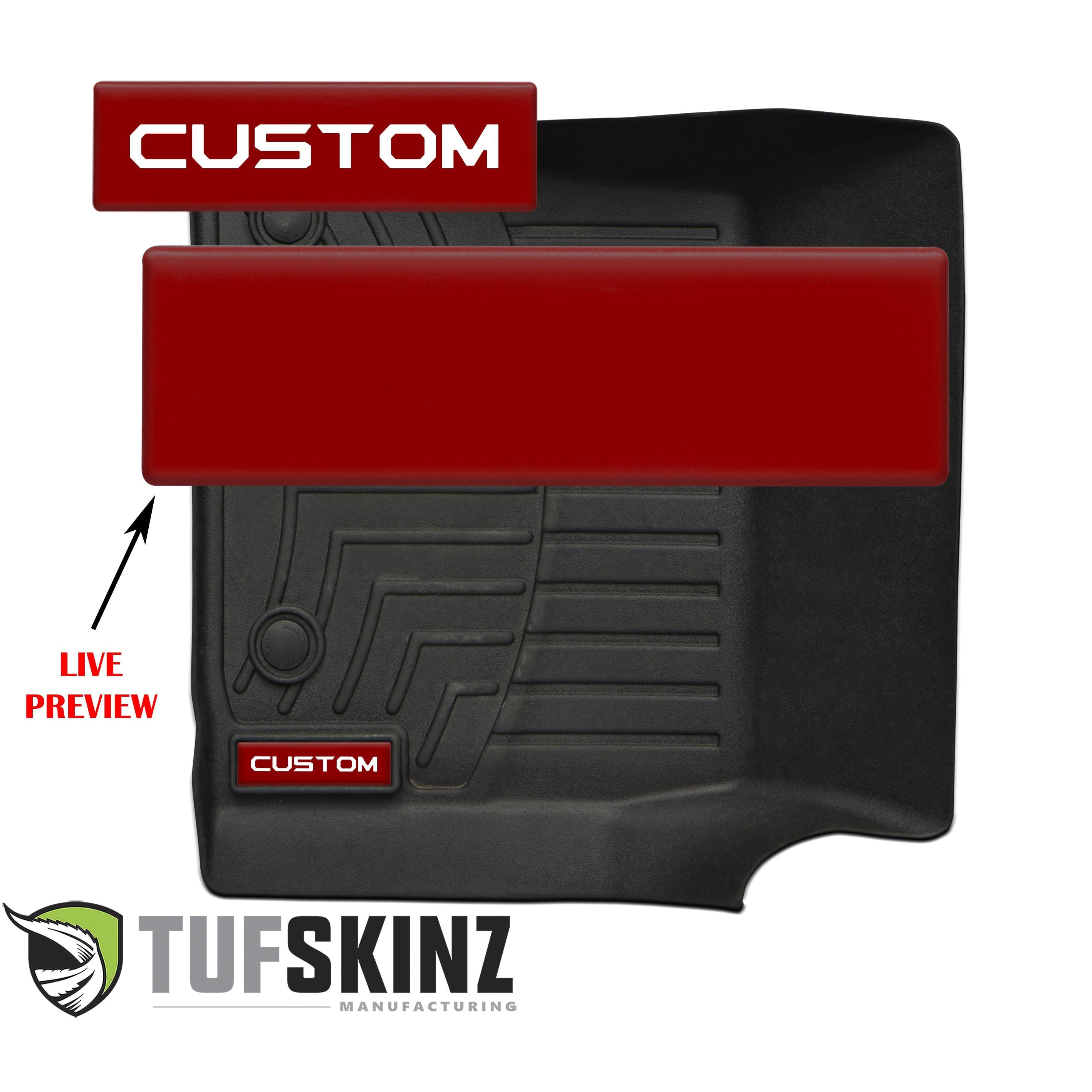 (2)Badge/Emblem Inserts Fits - WeatherTech Floor Mats *OE Color - Matte TRD Red