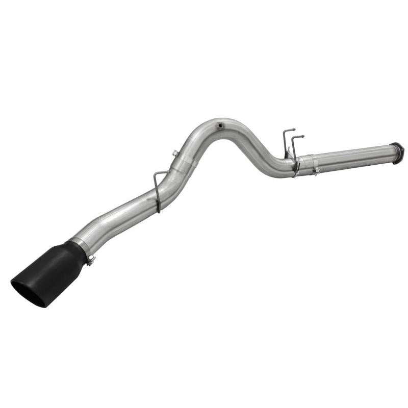 aFe Atlas Exhausts 5in DPF-Back Aluminized Steel Exhaust Sys 2015 Ford Diesel V8 6.7L (td) Black Tip-SR1 Performance