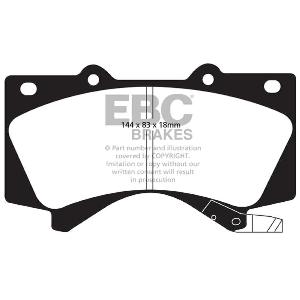 EBC Brakes Bluestuff NDX Full Race Brake Pads – High Friction Performance for Toyota Land Cruiser & Tundra