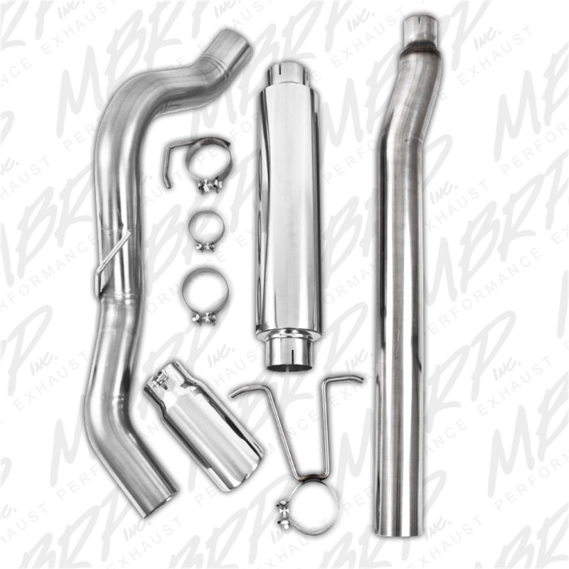 MBRP 11-13 Ford F-250/350/450 6.2L V8 Gas 4in Cat Back Single Side T409 Exhaust System-SR1 Performance