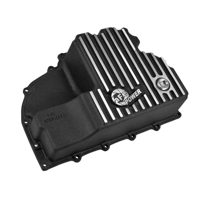 AFE Engine Oil Pan Black Machined; 14-16 Dodge RAM 1500 EcoDiesel 3.0L V6 (td)-SR1 Performance