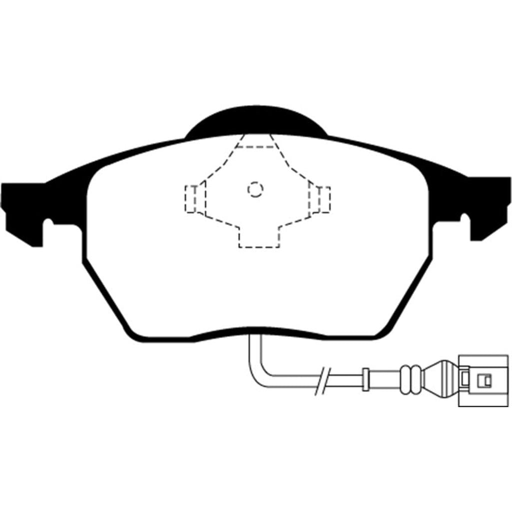 EBC Yellowstuff Front Brake Pads for Volkswagen Golf, Beetle, Jetta – Part Number DP41330R