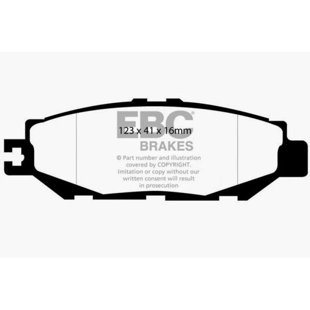 EBC Redstuff Ceramic Low Dust Rear Brake Pads for Lexus LS400 and Toyota Supra – Part Number DP31008C