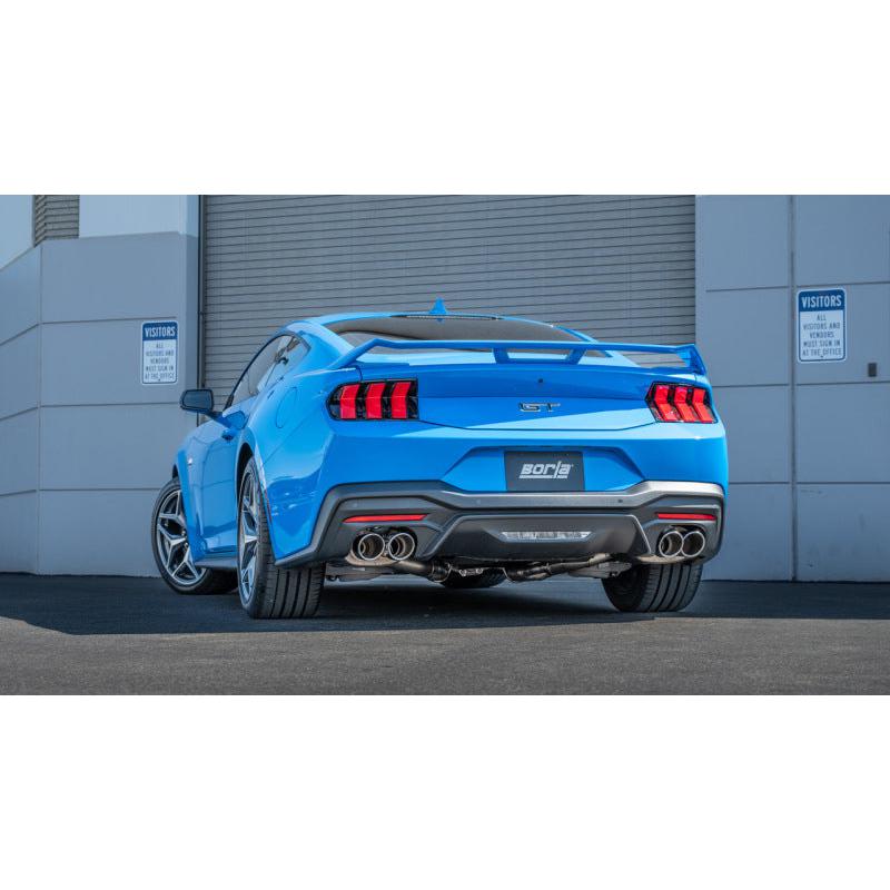 Borla 2024 Ford Mustang GT 5.0L V8 3 in ATAK Catback Non-Active Exhaust- Chrome Quad Tip