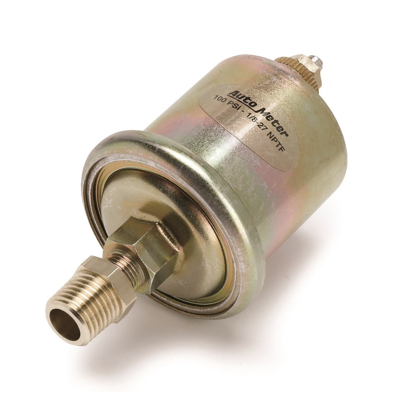 Autometer Accessories 0-100PSI 1/8in. NPT Male Oil Pressure Sensor (For Short Sweep Elec.)-SR1 Performance
