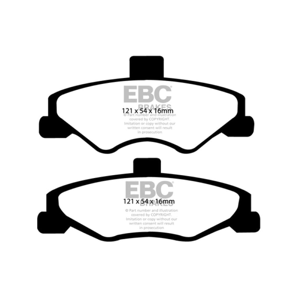 EBC Yellowstuff Rear Brake Pads for 2002-1998 Pontiac Firebird and 4th Gen Chevrolet Camaro