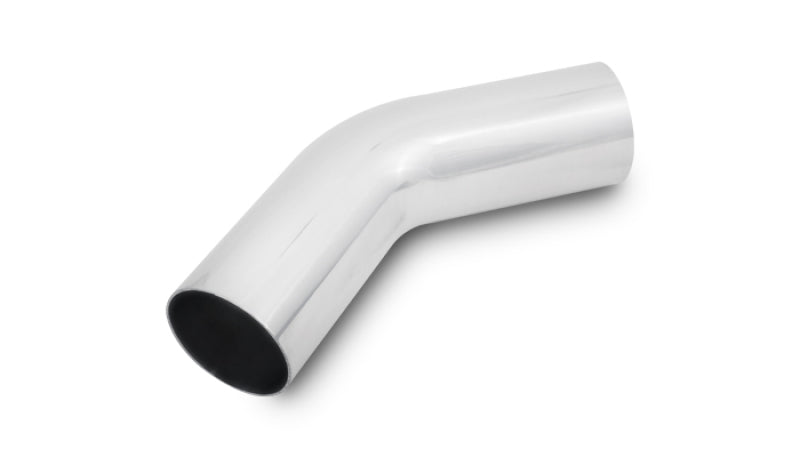 Vibrant 1.75in O.D. Universal Aluminum Tubing (45 degree bend) - Polished