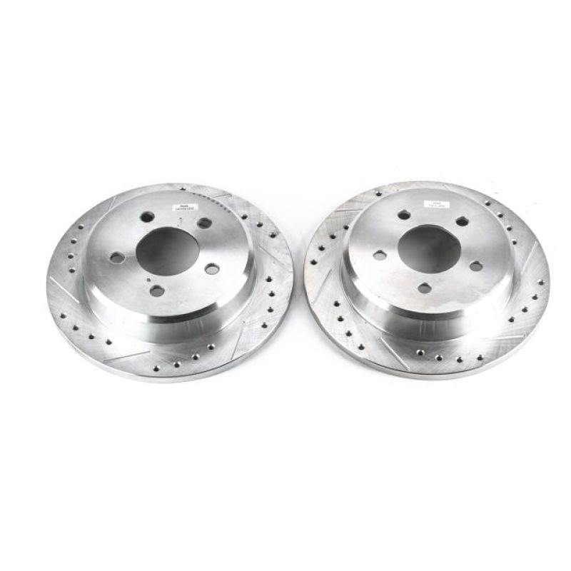 Power Stop 95-01 Ford Explorer Rear Evolution Drilled & Slotted Rotors - Pair-SR1 Performance