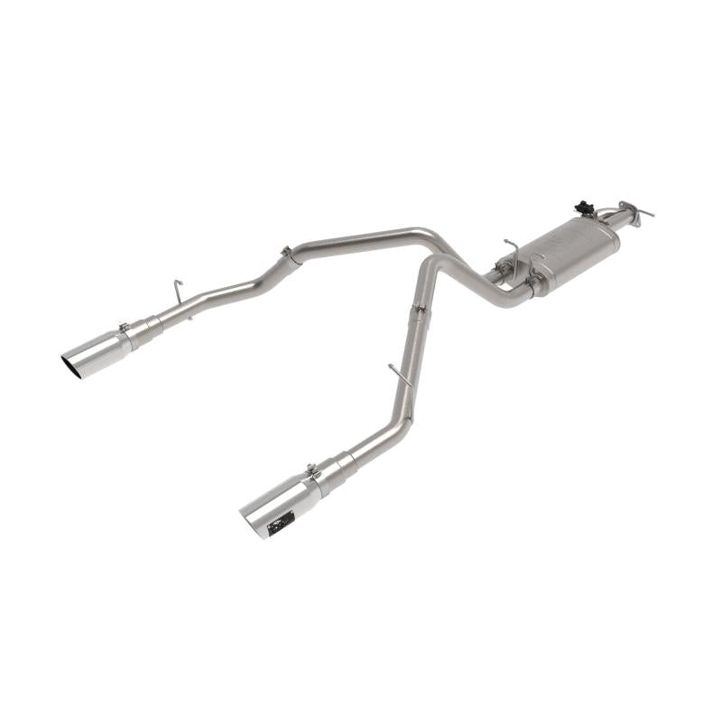 aFe Gemini XV 3in 304 SS Cat-Back Exhaust 19-21 Ram 1500 V8 5.7L Hemi w/ Polish Tips