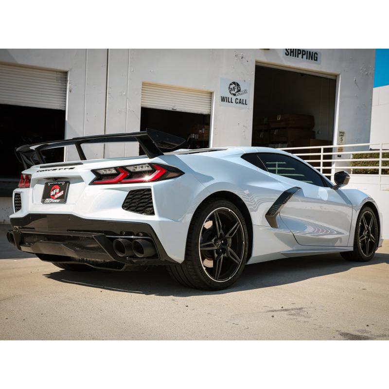aFe MACH Force-Xp 2-1/2in 304SS Cat-Back 2020 Chevy Corvette (C8) 6.2L - Black Tip-SR1 Performance