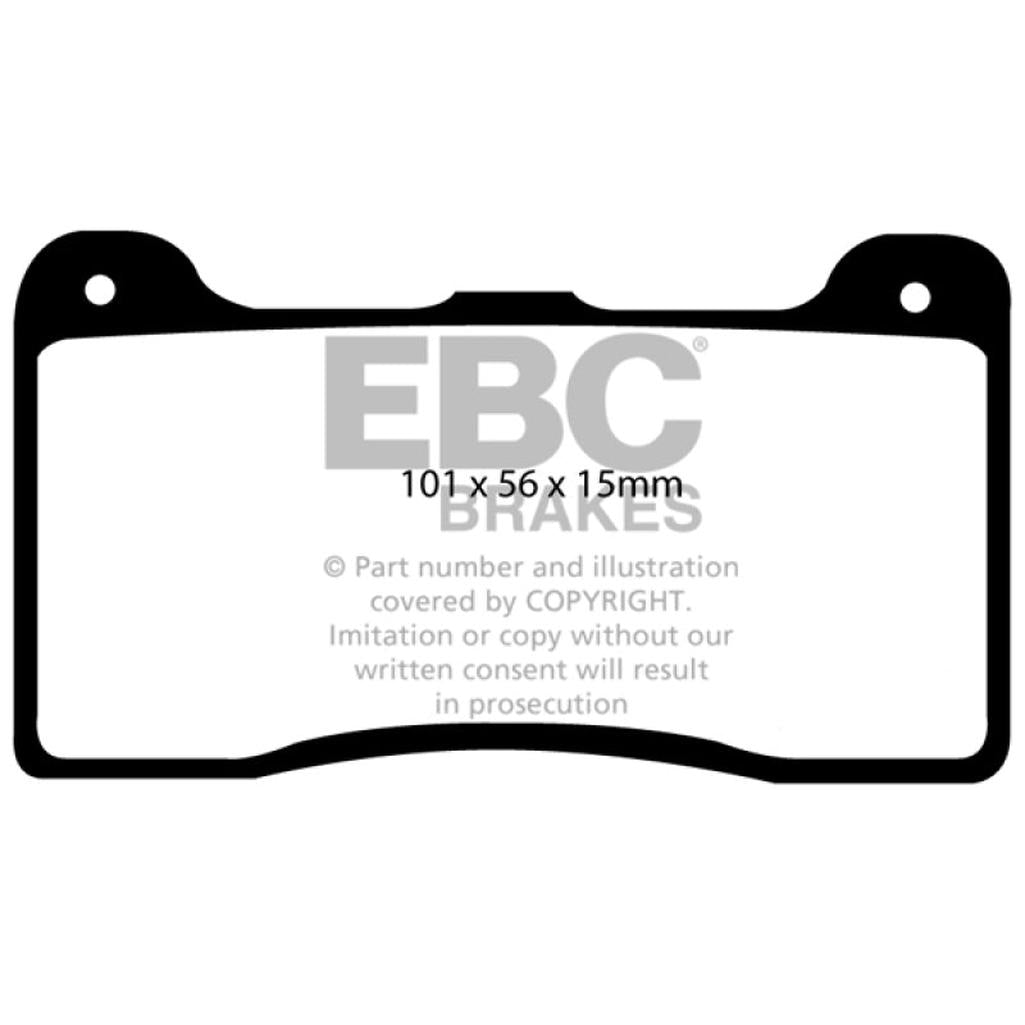 EBC Brakes Yellowstuff Performance Brake Pads - Part Number DP4039R