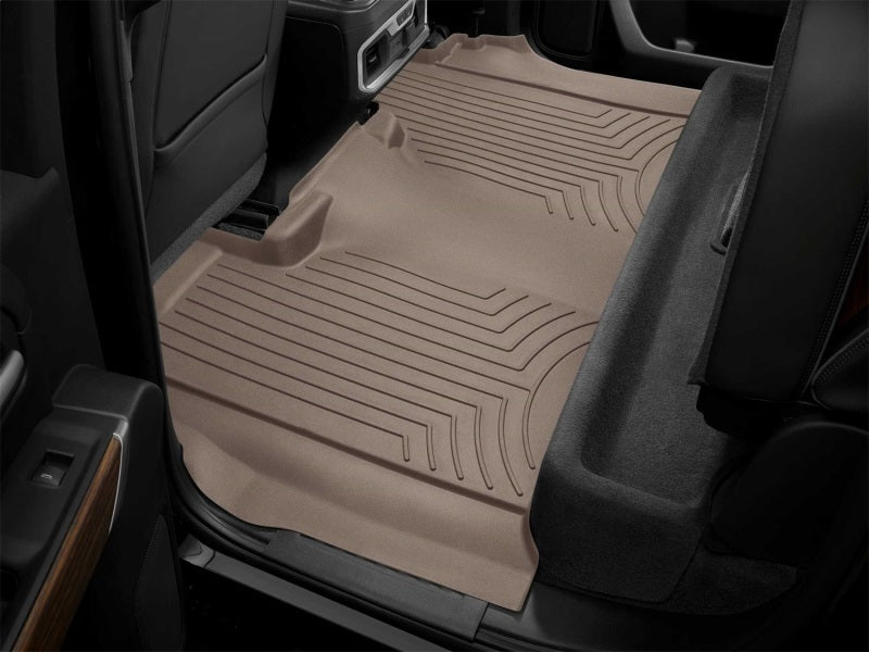 WeatherTech Rear FloorLiner HP Tan for 2019 Chevrolet Silverado 1500 and GMC Sierra 1500