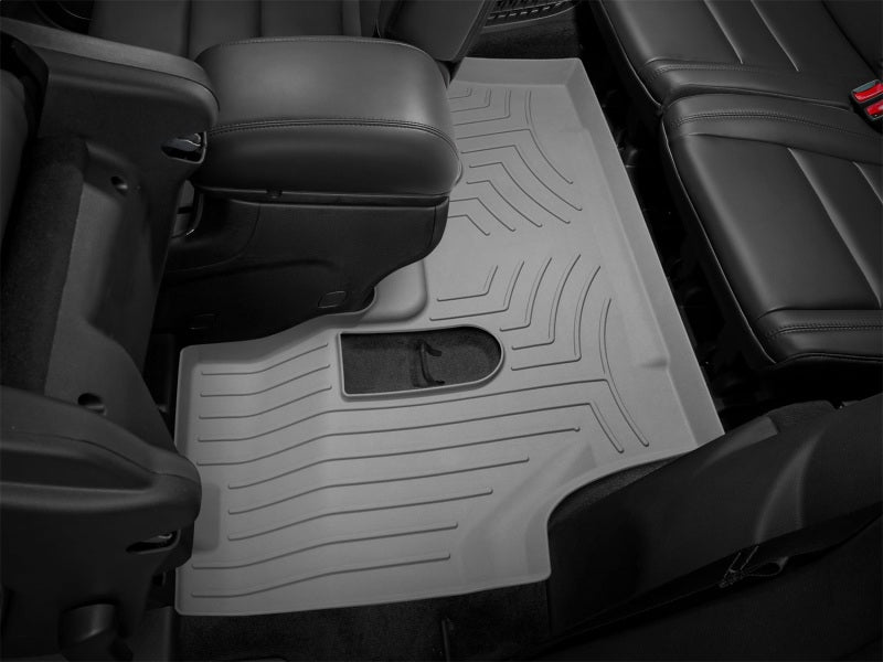 WeatherTech FloorLiner HP for 2013-2014 Dodge Durango - Rear, Gray, Part 463245IM