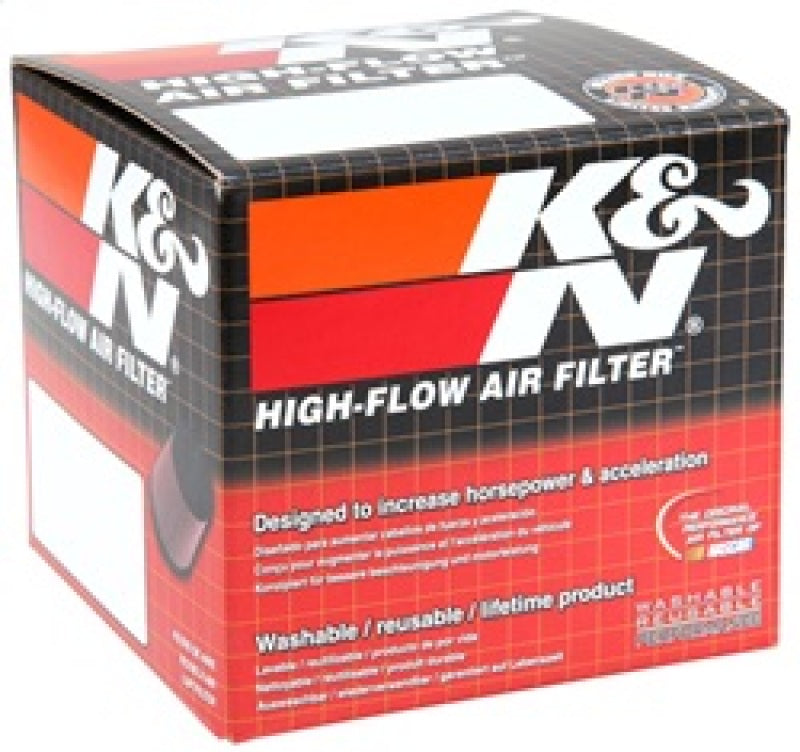 K&N Universal Rubber Filter Centered Flange 3in OD / 3.5in H / 1.5in Flange ID-SR1 Performance