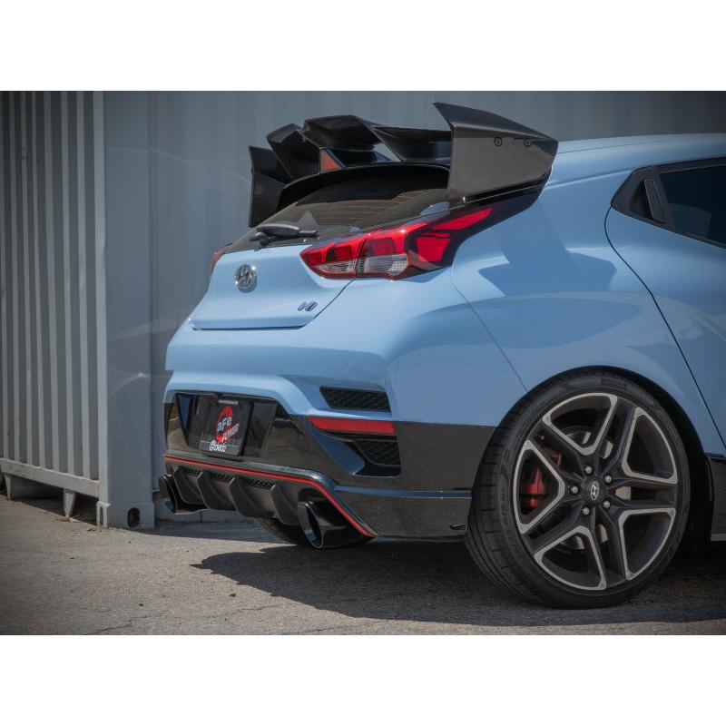 aFe 21-22 Hyundai Veloster N L4-2.0L Takeda 3in 304 SS Axle-Back Exhaust System w/ Black Tip