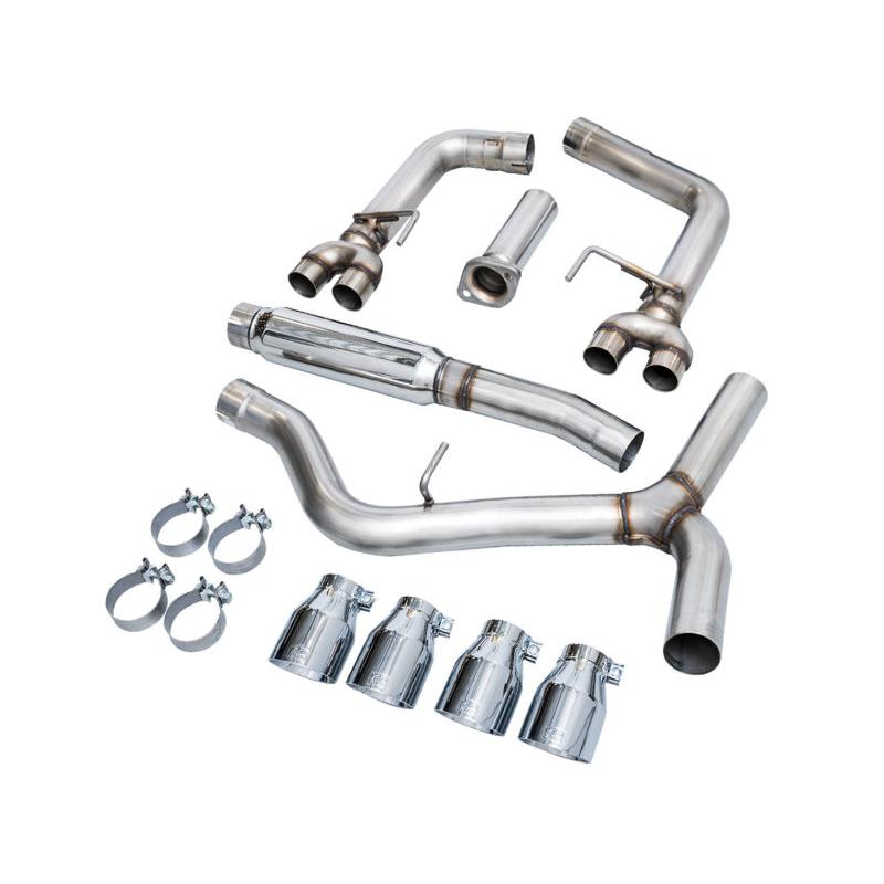 AWE Tuning 2022+ VB Subaru WRX Track Edition Exhaust - Chrome Silver Tips