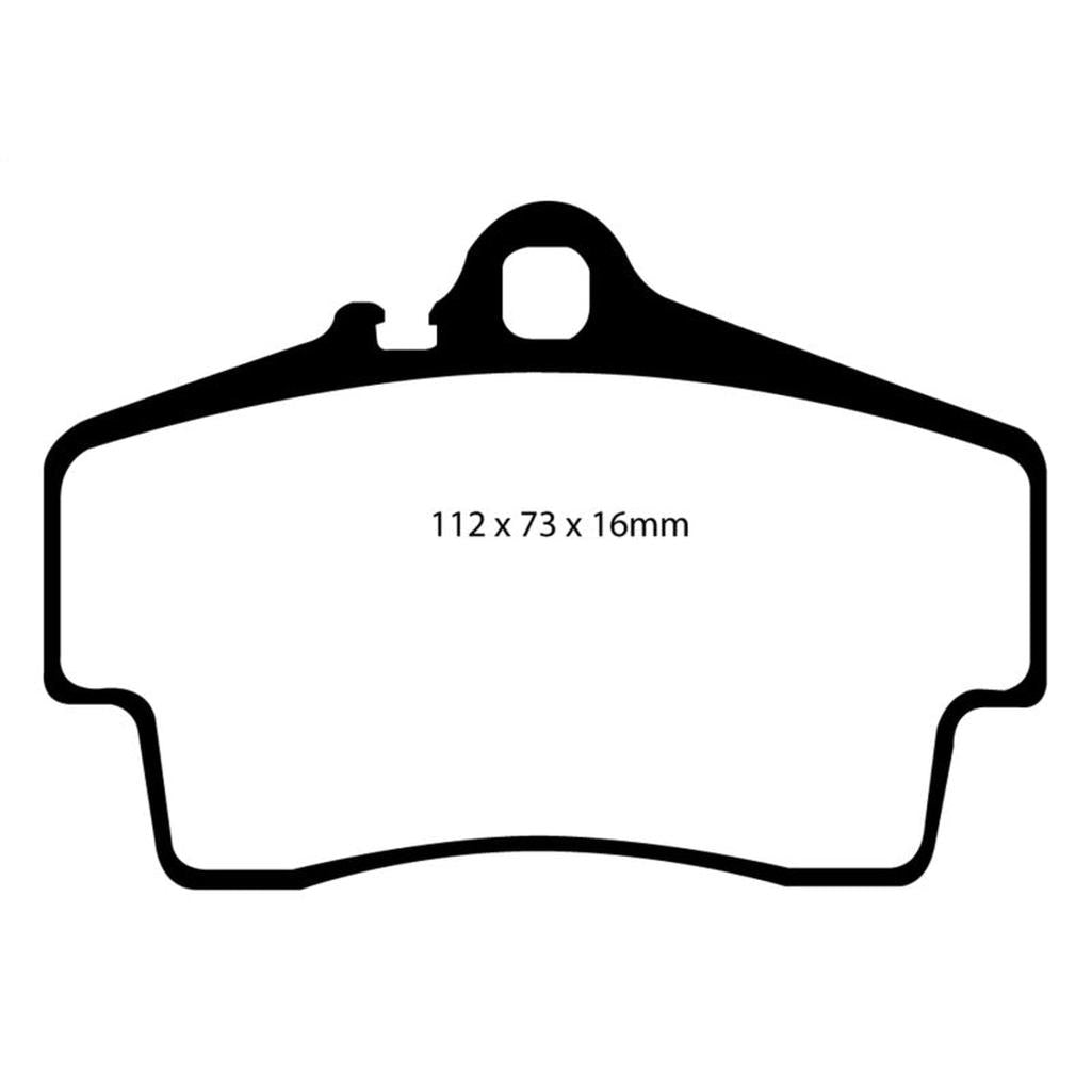 EBC Redstuff Ceramic Low Dust Rear Brake Pads for Porsche 911 and Boxster (996)