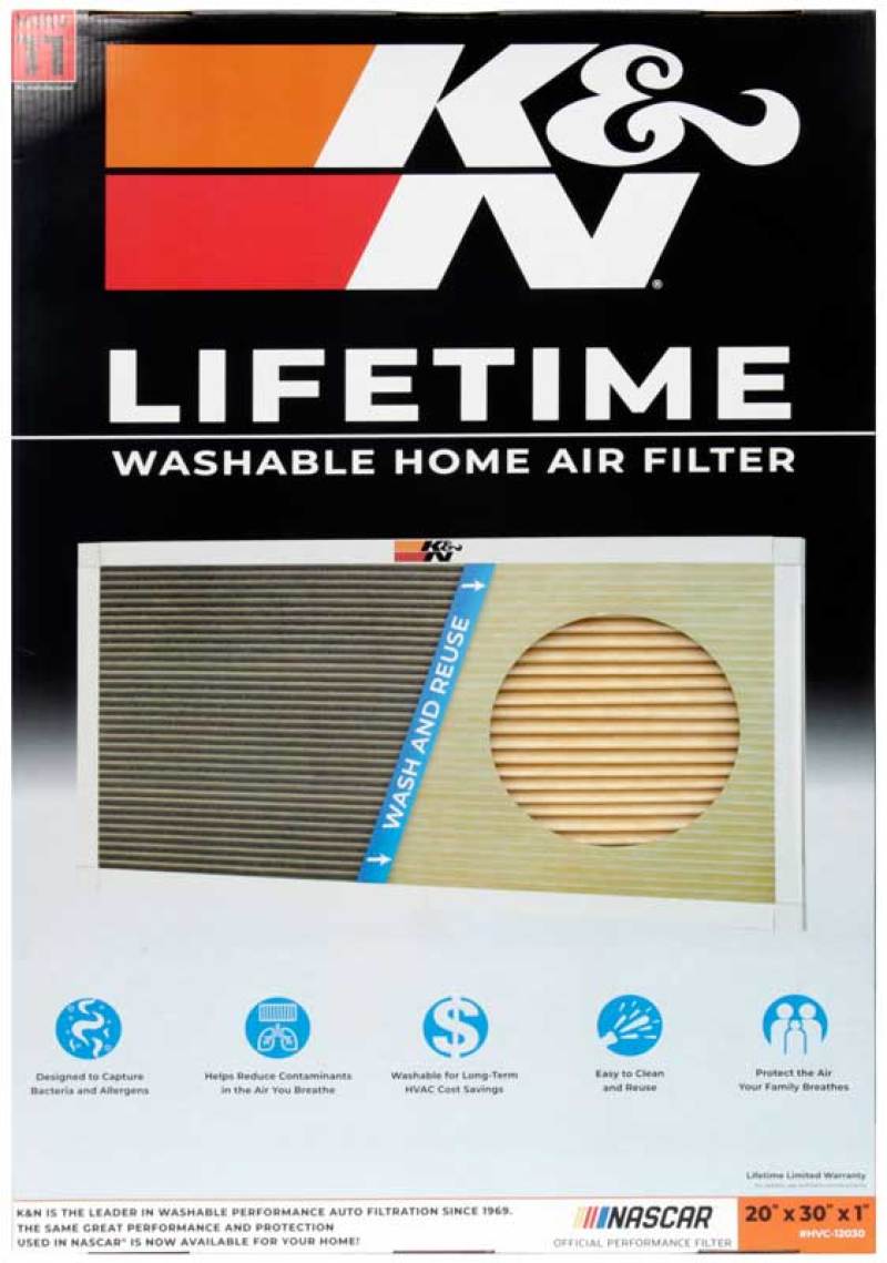 K&N HVAC Filter - 20 x 30 x 1-SR1 Performance