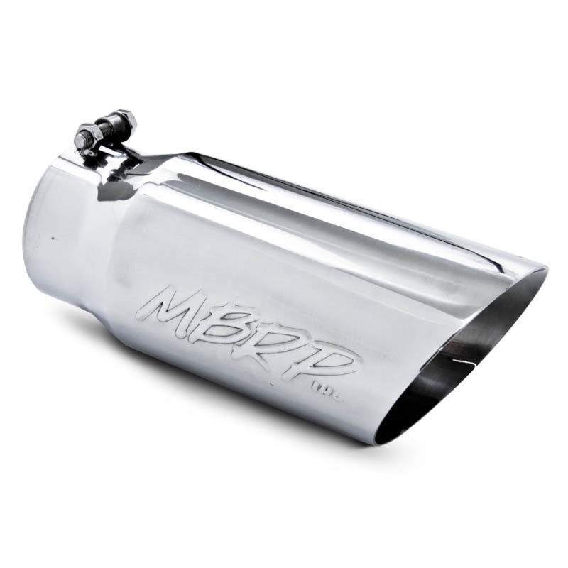 MBRP Universal Tip 5 O.D. Dual Wall Angled 4 inlet 12 length-SR1 Performance