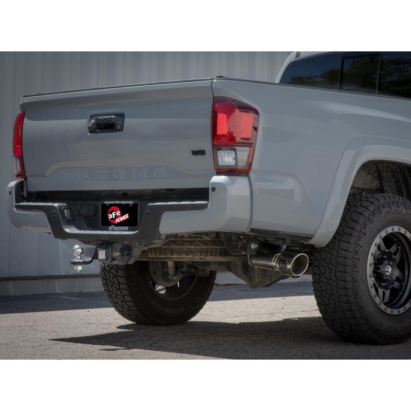 aFe 16-22 Toyota Tacoma Apollo GT Series 2.5in. - 3in. 409 SS Cat-Back Exhaust System w/ Black Tip