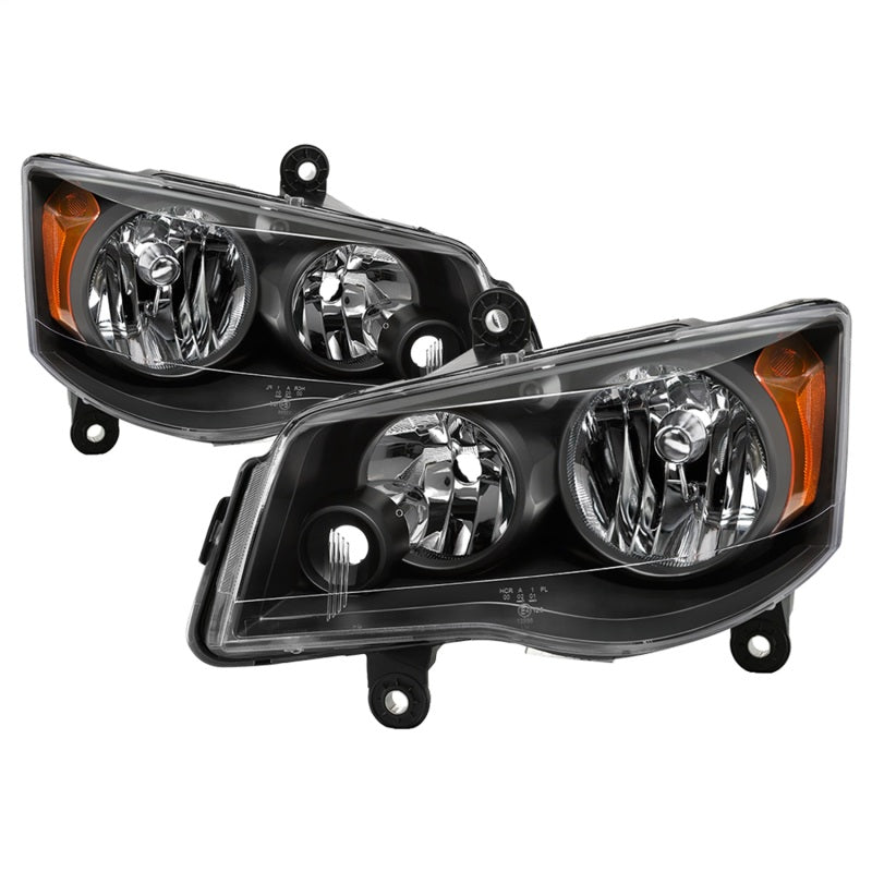 xTune 11-17 Dodge Grand Caravan OEM Style Headlights - Black (HD-JH-CHRTC08-AM-BK)-SR1 Performance