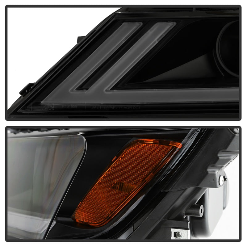 xTune 14-18 Chevy Impala (Excl Limited) DRL Halogen Proj Headlights - Blk Smk (PRO-JH-CIM15-LB-BSM)-SR1 Performance