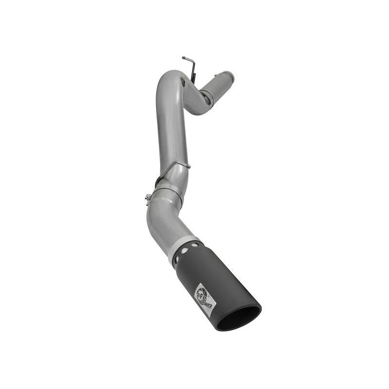 aFe LARGE Bore HD 5in Exhausts DPF-Back SS w/ Black Tips 16-17 GM Diesel Truck V8-6.6L (td) LML/L5P