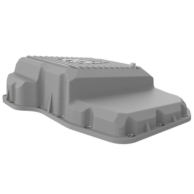 aFe Transmission Pan Raw w/ Machined Fins 13-19 Dodge Diesel Trucks L6-6.7L (td)