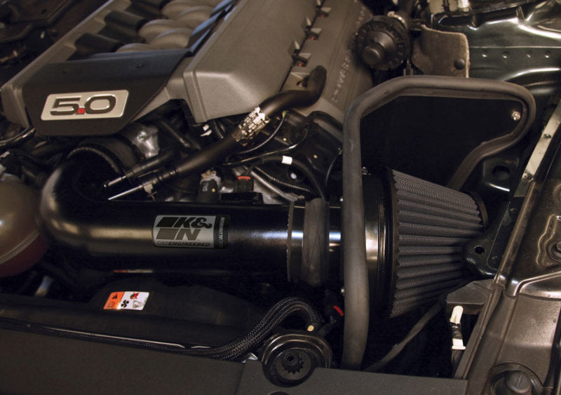K&N 2015 Ford Mustang GT 5.0L V8 Black Performance Intake Kit-SR1 Performance