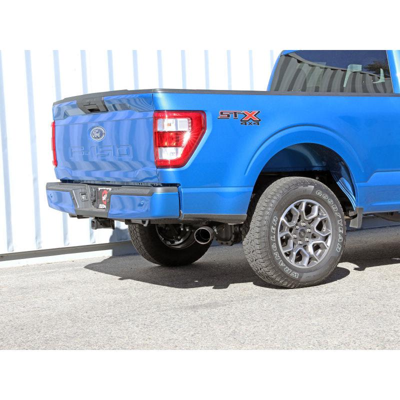 aFe Apollo GT 3in 409 SS Cat-Back Exhaust 2021 Ford F-150 V6 2.7L/3.5L (tt)/V8 5.0L w/ Black Tips-SR1 Performance