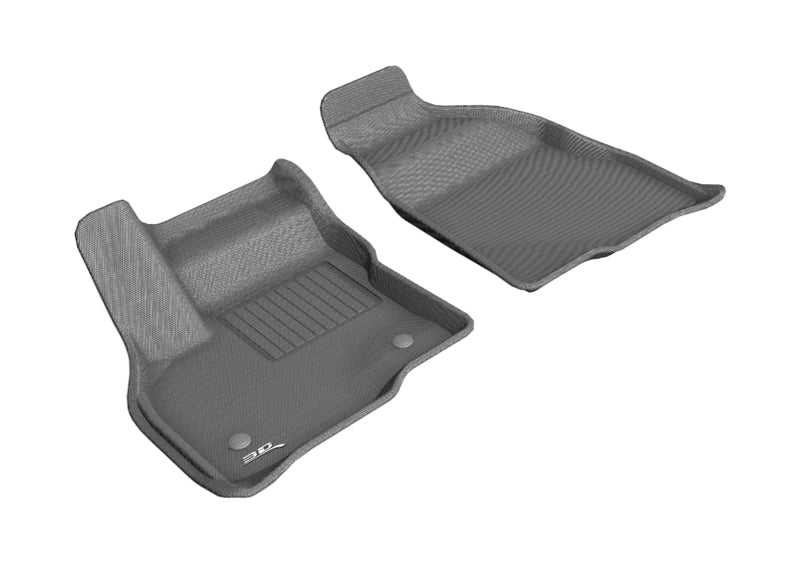 3D MAXpider 2017-2020 Chevrolet Bolt Ev Kagu 1st Row Floormat - Gray-SR1 Performance