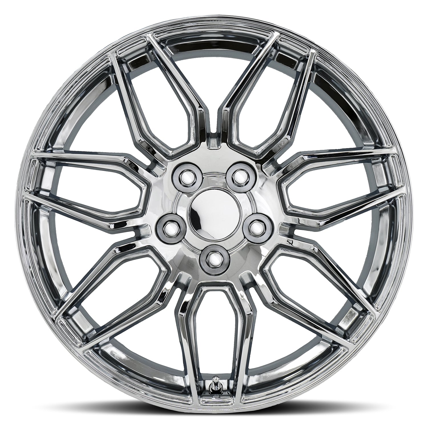 FR 401 – C8 ZO6 CORVETTE REPLICA WHEELS-Chrome 19x10 5x4.75 + 79 HB 70.3