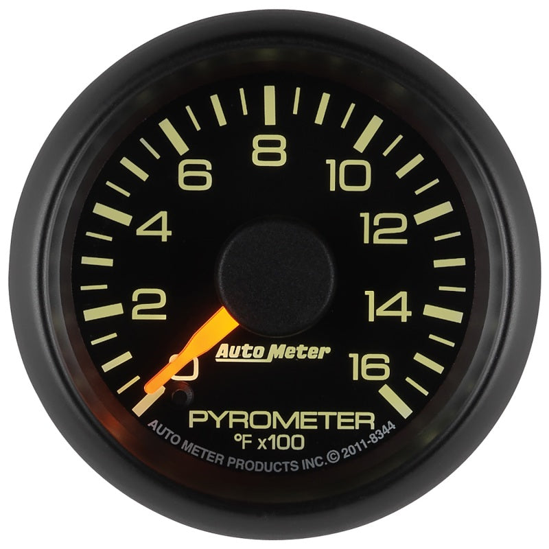 Autometer Factory Match GM 2-1/16in 1600 Degree Electric Pyrometer (EGT) Gauge-SR1 Performance