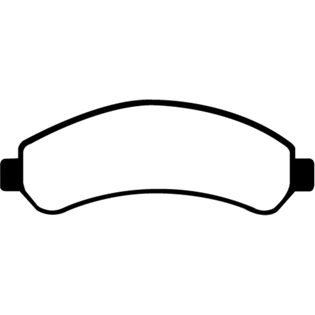 EBC Greenstuff 6000 Series Front Brake Pads for Chevrolet S10 and Blazer (Part DP61256)