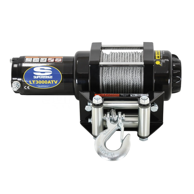 Superwinch 3000 LBS 12V DC 3/16in x 50ft Steel Rope LT3000 Winch-SR1 Performance