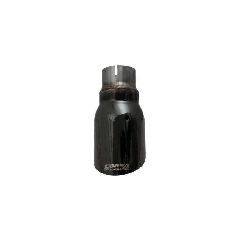 Corsa Single Universal 2.5in Inlet / 4in Outlet Black PVD Pro-Series Tip Kit-SR1 Performance
