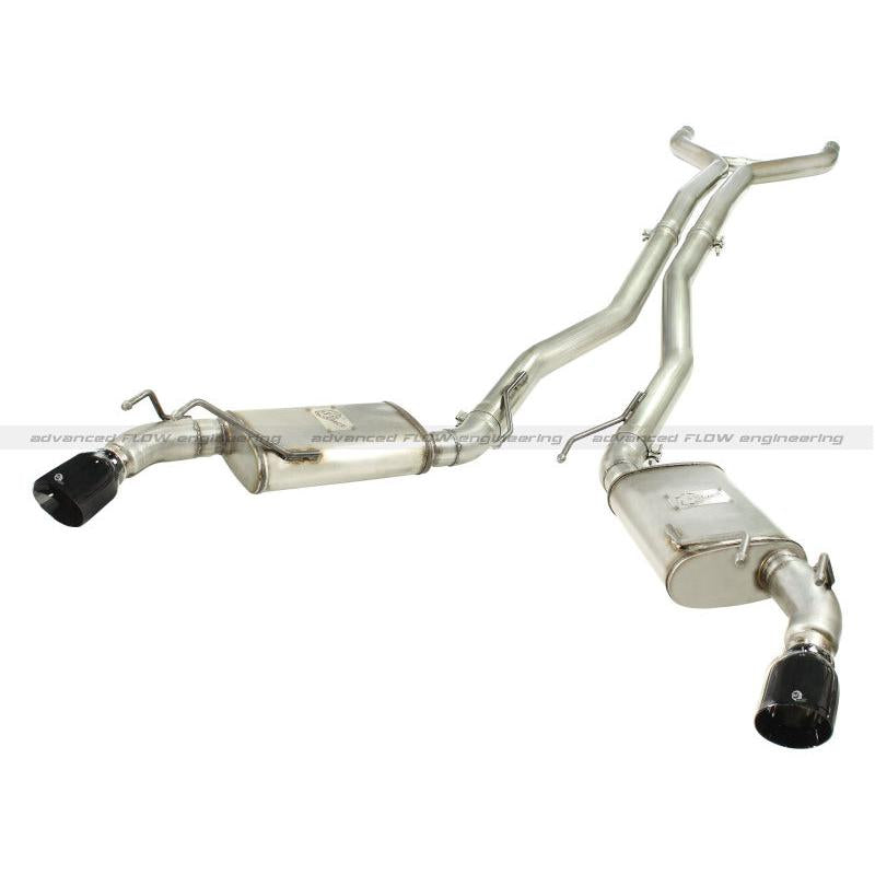 aFe MACHForce XP Exhaust 3in Stainless Stee CB/10-13 Chevy Camaro V8-6.2L (td) (gloss blk tip)-SR1 Performance