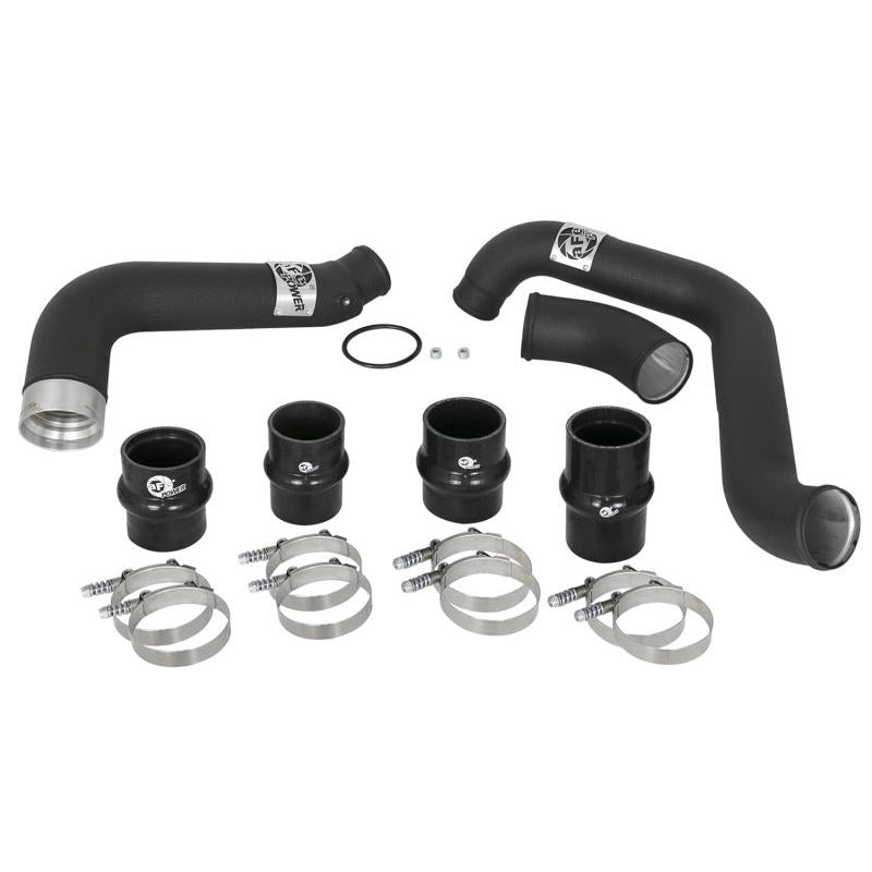 aFe BladeRunner 3in/3-1/2in Black Intercooler Tubes Hot/Cold 2017 GM Diesel Trucks V8 6.6L (td) L5P-SR1 Performance