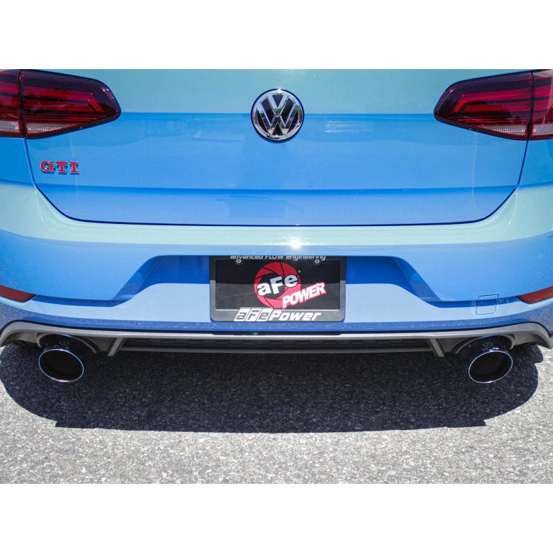 aFe 18-20 VW GTI (MK7.5) 2.0L MACH Force-Xp 3in to 2.5in 304 SS Axle-Back Exhaust System-Black Tips-SR1 Performance